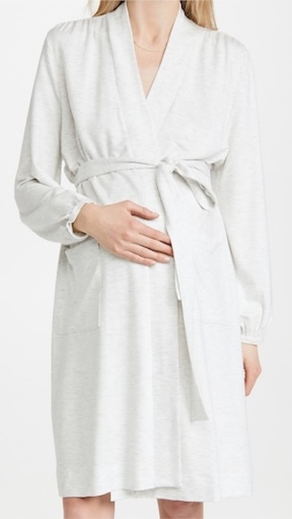 Hatch Maternity Nesting Robe Oat Melange One Size - Picture 1 of 8